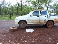 Heavy Rain and hit a rock