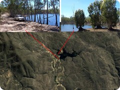 Dam above Stannary Hills - popular 4WD camp in Holidays